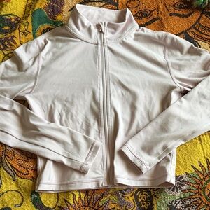 Aritzia Light Pink Butter Zip-Up Jacket